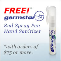Get a free bottle of Germstar with orders of $75 and up