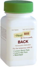 Heel/BHI Homeopathics Sciatic Rx aka Back - 100 TB